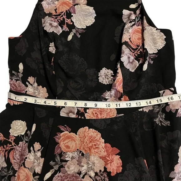 Torrid Georgette Floral Maxi Dress Romantic, Feminine, Formal, Dressy, Wedding - Picture 12 of 12